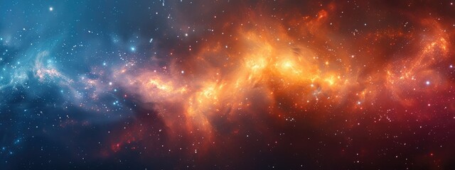 Obraz premium Cosmic marvels - vast universe and its countless galaxies, highlighting the awe-inspiring scale and enigmatic nature of the cosmos, and the secrets it holds