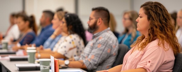 Photo of a workers  rights workshop with participants learning about labor laws and protections designed to empower and educate the workforce on their rights and legal safeguards in the workplace