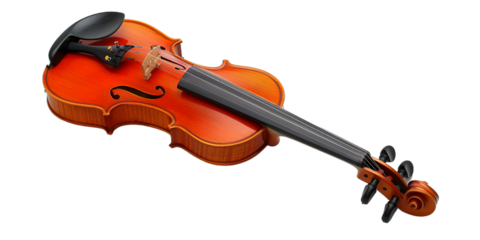 [Transparent Background PNG]Elegant Violin on White Background