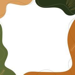 vintage green and yellow theme abstract art background