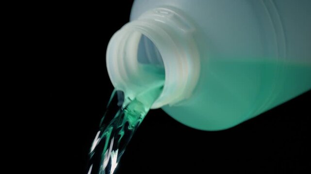 Chemical Liquid Poured Out Of Bottle 3 Versions
