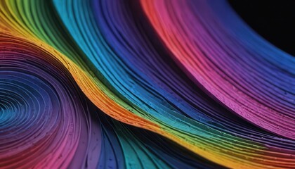Abstract Rainbow Swirls.