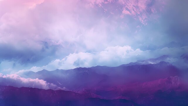 A dreamy and ethereal vinyl record cover with a grainy gradient background in muted shades of lavender and sky blue.