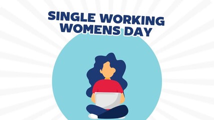 animated video happy single working women's day