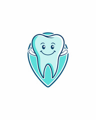 Dental logo aesthetic for your business or your community, white tooth aesthetic