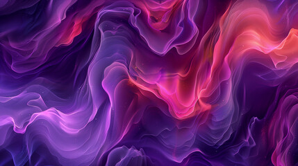 Obraz premium Abstract Purple and Pink Flowing Fabric Waves..