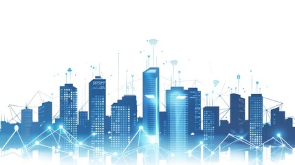 Smart Cityscape: Connected Urban Future