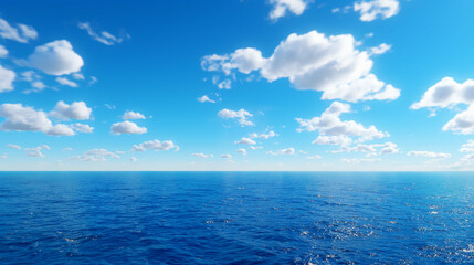 Fototapeta premium sea background with empty blue sky