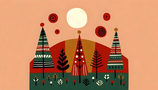 Navidad Escandinava Ilustrada