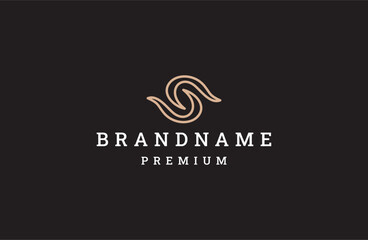 Letter s luxury logo icon design template vector illustration