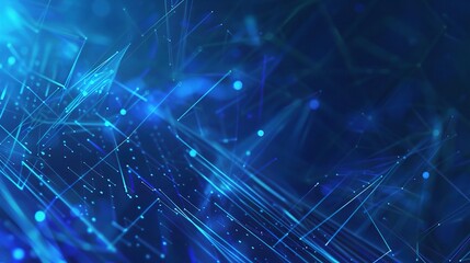 Dazzling Blue Technology Background: Showcasing Advanced and Innovative Technological Elements