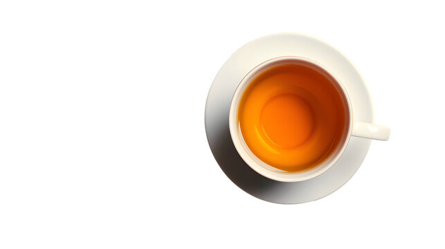 recommend clip art: Cup of tea seen from above isolated on a transparent background. Top View.
                    