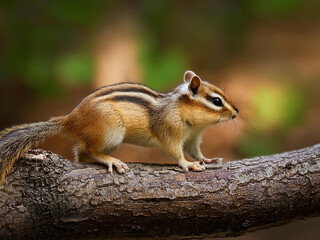 chipmunk on the ground