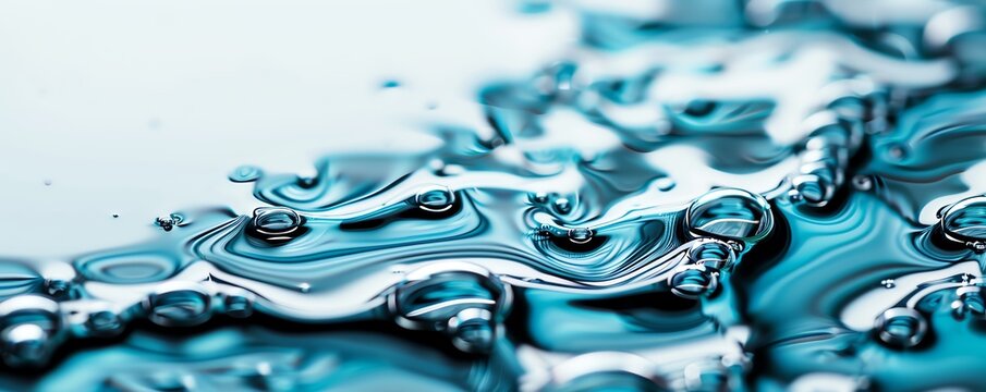 Gradient of water transitioning to oil, aqua, seamless blend