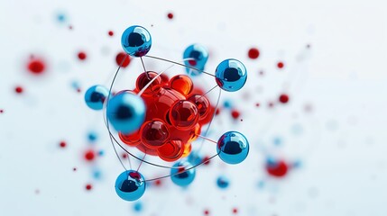 Redox reaction, electron transfer effect, flat design illustration