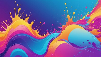 A modern liquid splash gradient colorful HD wallpaper background
