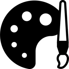 Fototapeta premium Palette Glyph Icon Design Vector