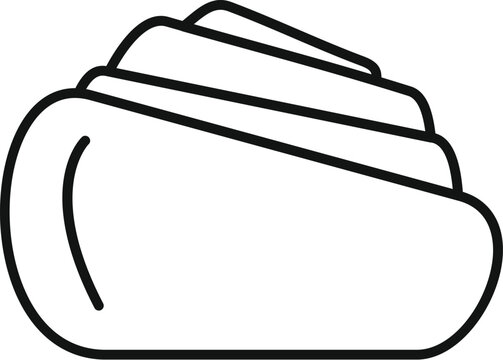 recommend clip art: Simple line drawing of a cruise ship sailing on the water, perfect for travel and tourism industries