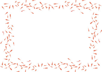 Obraz premium 和風で涼しげな金魚のフレーム素材