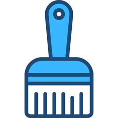 Paintbrush Blue Icon Design Vector