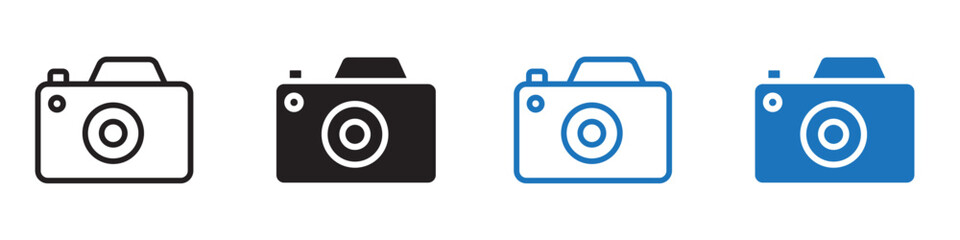 Camera icon vector icon mark set symbol for web application