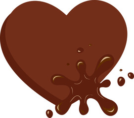 Chocolate Heart Illustration