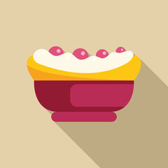 Banana split dessert served in a bowl, with whipped cream and cherries on top