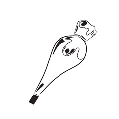 pastry bag vector icon, piping bag symbol