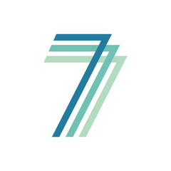 Monogram 7. Number 7. Number 7 design logo. Monogram letter mark 7 logo design. Monogram design vector logo. Monogram number 7 logo design. Simple number 7 monogram. Monogram 7 design logo.
