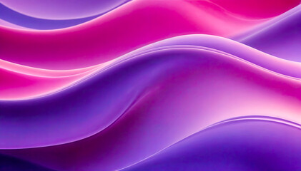 Abstract Purple and Pink Fluid Wave Background