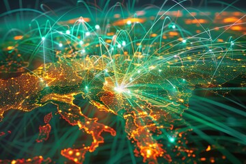 Europe Connected: A Visualization of Global Network