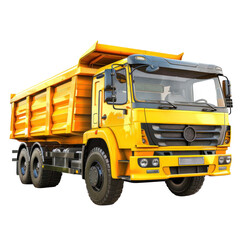 Dump Truck isolate on transparency background