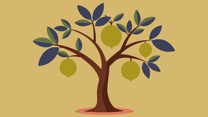 Lemon Tree Gardening Illustration: From Planting to Harvesting