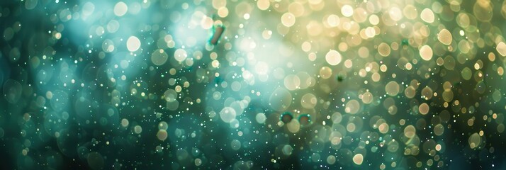 Beautiful Green shiny light and glitter background