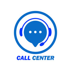 Call service logo template illustration