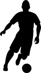 Soccer Player Silhouette