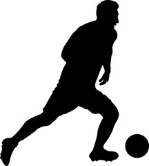 Soccer Player Silhouette
