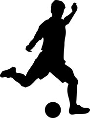 Soccer Player Silhouette