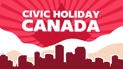 animated video happy civic holiday canada