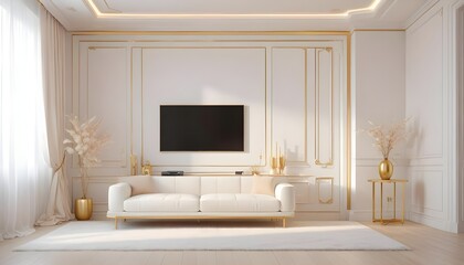 Photo interior modern design room 3d illustration