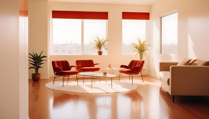 Photo interior modern design room 3d illustration