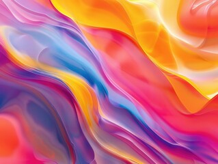 Obraz premium Multicolored Abstract Background with Wavy Lines