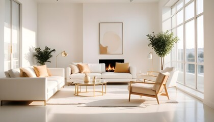 Photo interior modern design room 3d illustration