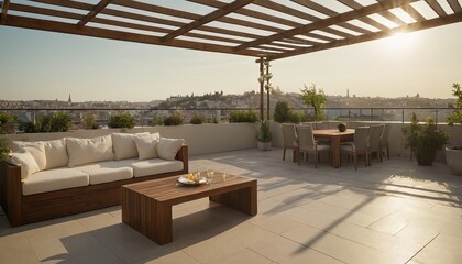 Outdoor living. Living corner in the garden outside the house13