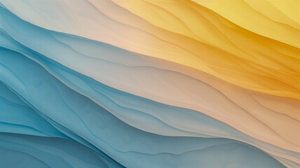 Abstract Soft Wave Layers in Pastel Colors