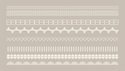 decorative and ethnic ornate border backdrop in boho style