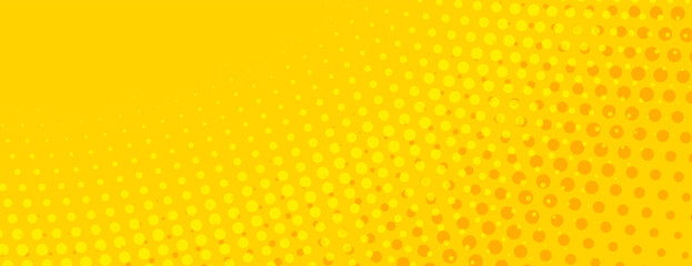 halftone style abstract pop art comic yellow wallpaper design