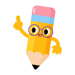 Funny pencils cartoon, Back to School