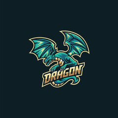 Dragon Esport Logo Template
