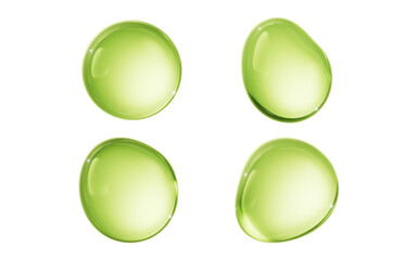 Transparent green bubbles, 3d rendering. © Vink Fan
